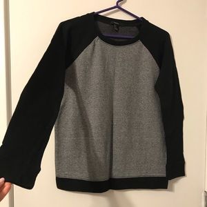 Black and Grey Raglan Sweatshirt